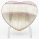Wonderful Carved Amethyst Gemstone Heart Fluorite Sculpture Crystal Healing Gift
