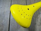 Old School Bmx Viscount Mx Seat Yellow Model 731 Vintage Bmx Racer Freestyle Nos
