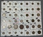 Mixed Lot Of World Silver Coins -  42 Total  - Priced At Under Melt Value  