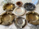 1939 New York Worlds Fair  Seven  7  Ashtrays  Japanese Pavillon  Brass  Copper