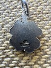 Vintage Antique Rare Silver Charm Enameled Four Leaf Clover