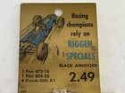 Riggen Specials Black Anodized Wheel And Tire Set  4  For 1 24 Scale Slot Cars