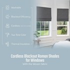 Roman Shades For Windows  100  Blackout Shades  Cordless
