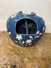 Ceramic Tabletop Water Fountain Blue Bird Floral Indoor Water Feature