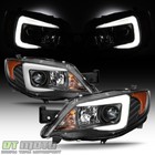 For Blk 2008-14 Subaru Impreza Wrx  halogen Model  Led Drl Projector Headlights