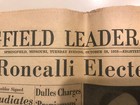 Springfield  Mo Newspaper-oct  28 1958-cardinal Roncalli Elected-pope John Xxiii