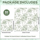 Pcs Spring Floral Napkins Vintage Green White Flowers Napkin Decoupage 50