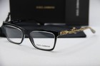 New Dolce   Gabbana Dg 3220 2917 Black Gold Authentic Frames Eyeglasses 52-17
