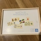 Pottery Barn Kids Match It  Mathematics Ages 3 And Up Wooden Puzzle Set
