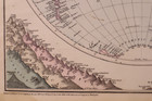 1876 World Map   Hemispheres - Mountains - Rivers - Elevations    17x27 - 44