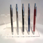 Set Of 2 Terzetti Glossy Black Slim Orbit Metal Ballpoint Pen-uses Stick Refill