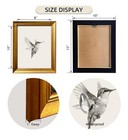 Hummingbird Painting Vintage Bird Picture Wall Decor Gold Framed Canvas Wall    