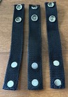 3 Black Nylontactical Belt Keepers Dual Snap Closure Law Enforcement Police Duty
