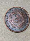 -1864 Two Cent Piece Almost Uncirculated Au Coin Excellent Appearance--