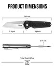 Folding Knives Edc Folding Pocket Knife  Black Assisted Opening Folding Knife Ed