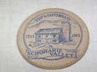 Vintage 1712-1962 250th Anniversary Schoharie Valley Blue  Ink Wooden Nickel