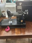 Singer 221 Featherweight Sewing Machine With Case   