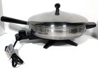 Vintage Farberware Stainless Steel 12  Electric Skillet Fry Pan B3000 Usa Tested