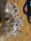 Lot Of 75-90 Mcdonald   s Collectors Pins buttons And Pin Collector Bag Rare Pins