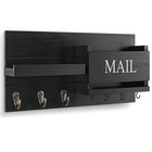 Mail Organizer For Wall Mount     Key Holder With Shelf Includes Letter Holder    