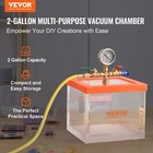 2 Gallon Vacuum Chamber  Upgraded Multipurpose Acrylic Vacuum Degassing Chamber