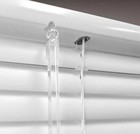 White Cordless Room Darkening 1  Vinyl Mini Blind Window Or Door 35 5 w X 48 l