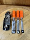 Vintage Craftsman Pro Grade Multi Adjust Block Plane  3pc Chisel Set  Shop Ready