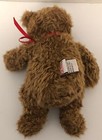 Gund Schlepp Bear 10  Brown Teddy Plush Small Stuffed Toy Red Bow Lc