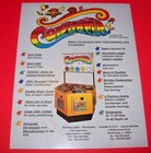 Colorama Arcade Flyer 1995 Original Nos  Redemption Game Vintage Retro