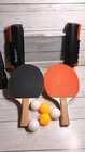 Ping Pong Paddle Set  Portable Table Tennis Set With Retractable Net rackets bal