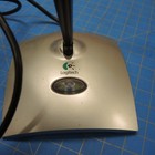Logitech Usb Desktop Microphone Silver Black Pivots Noise Canceling For Pc mac