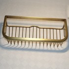 Brass Bathroom Square Shower Caddy Bathroom Shower Storage Rack Shelf Organis   