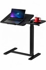 Rolling Laptop Desk Adjustable Height Computer Table Stand Up Office Workstation
