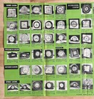 1941 Warren Telechron Company Dealer Electric Clock Catalog Chart Poster Vintage