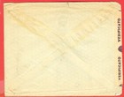 Italy King Overprint 2 50 Lira Pair Used On Cover Wwii Censor To Usa