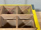 Vintage Coca-cola Family Size Wooden 12 Bottle Crate Yellow Advertising Soda