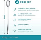Hiware 9-inch Long Handle Iced Tea Spoon  Coffee Spoon  Ice Cream Spoons