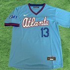 New Ronald Acuna Jr    Matt Olson Jersey Atlanta Braves  Same Day Shipping 