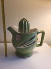 Coors Deco 1930s Porcelain Modernistic Ade-o-matic Green silver Reamer   Juicer
