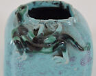 Chinese Porcelain Ink Well Or Brush Washer Dragon Robins Egg Blue Qing
