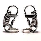 Car Keyring Keychain Steel Metal Fashion Keyfob Key Chain Ring Accessory Gift