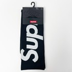 Brand New Original Supreme Mens Nike Lightweight Crew Socks - Black - Free Ship