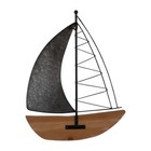 Sailboat Wall Decor Rate Nautical Iron Wood 19 Inch New Coastal Ship Art Sign