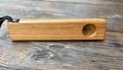 Rare Handmade Wood Glass Marble Kaleidoscope W  Clear Glass Marble  Vintage