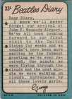 1964 Topps The Beatles Diary  33a John Paul Vg ex Condition