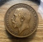 1920 Farthing Great Britain George V - Actual Coin Shown - Free Shipping Inv 139