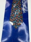 Vintage Paul Fredrick Men s Floral Flower Design Silk Neck Tie Usa Made