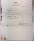 Vtg Bahler Die Shop Ephemera Adrian Bahler Signed Letter   Brochure Lot 1958
