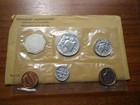 1961 Us Mint 5 Coin Proof Set With Original Envelope 90  Silver