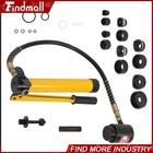 Findmall 10 Ton 1 2  - 2  Hydraulic Knockout Punch Driver Tool Kit With 6 Dies
